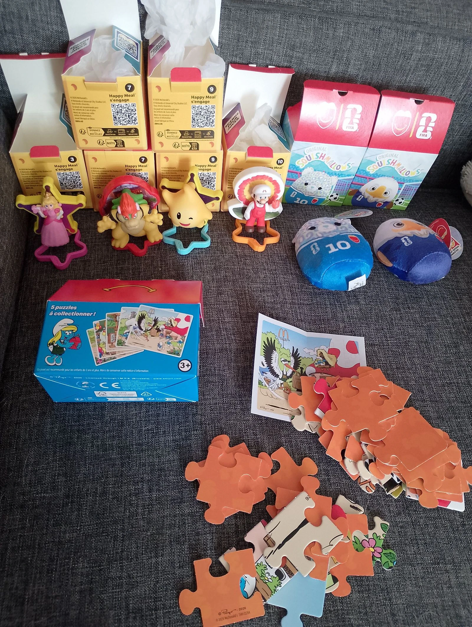 Brinquedos McDonald's Happy Meal e quebra-cabeças Smurfs – photo 2